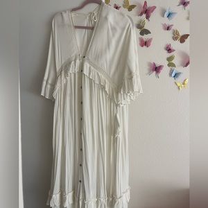Free people white maxi dress